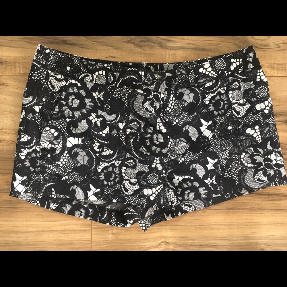 Express satin shorts
